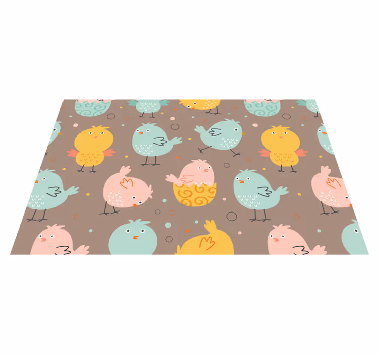 Children placemats with bright bird designs - TenStickers
