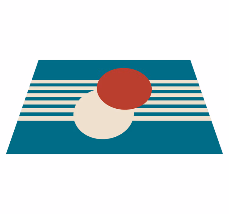 Modern placemats with abstract colorful shapes - TenStickers