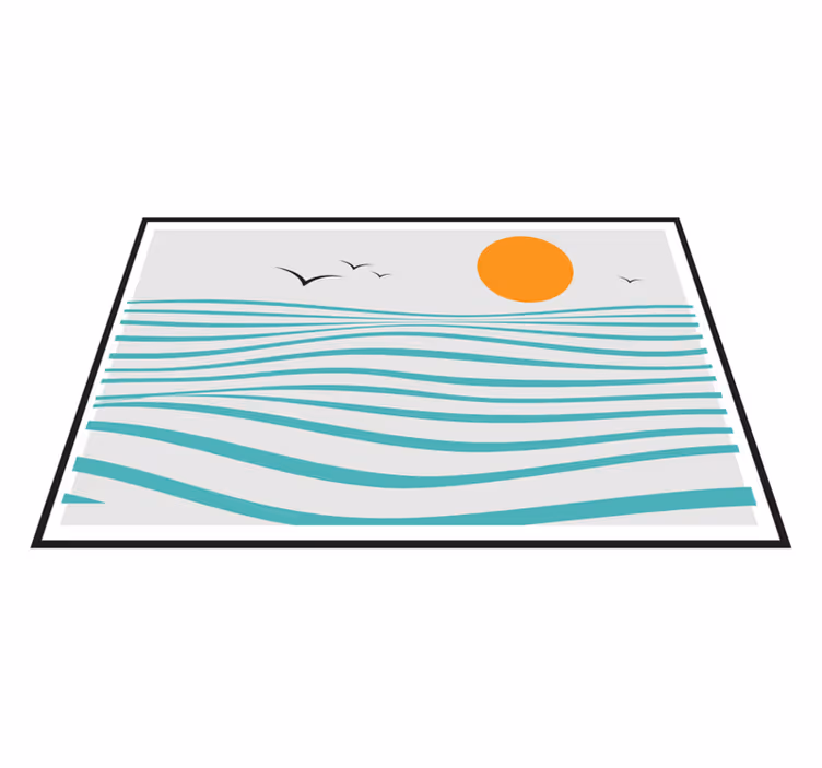 Sea abstract art original placemats - TenStickers