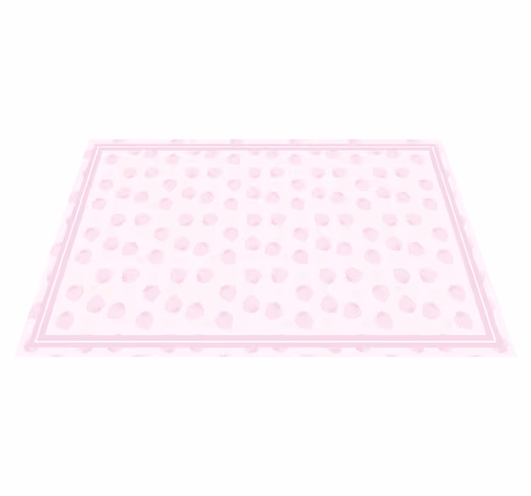 Strawberries pattern on pink modern placemats - TenStickers