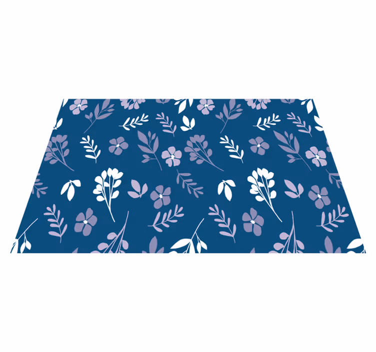 Textured placemats with botanical floral design - TenStickers