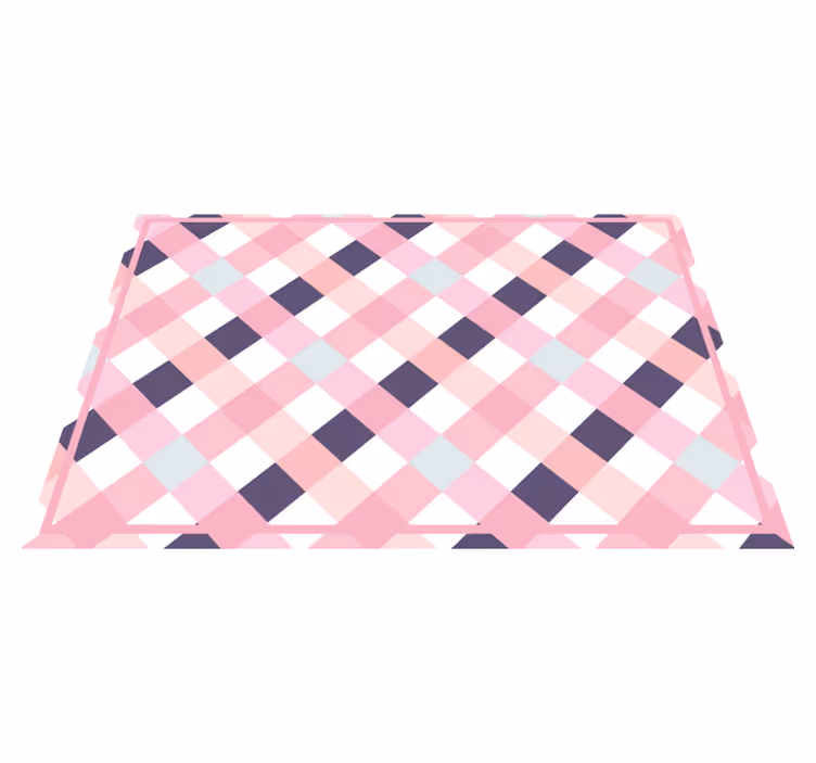 Textured placemats in gentle plaid design - TenStickers