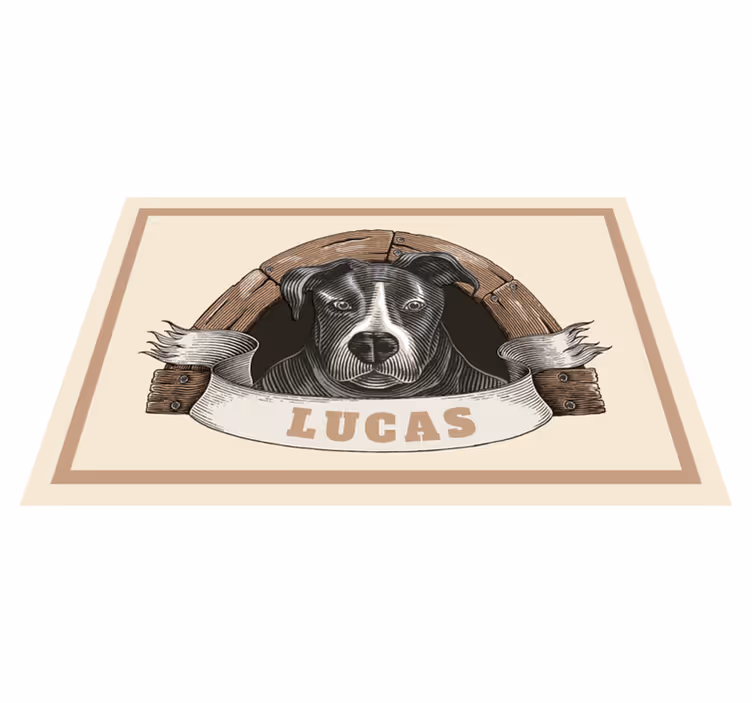 Original placemats dog portrait artwork - TenStickers