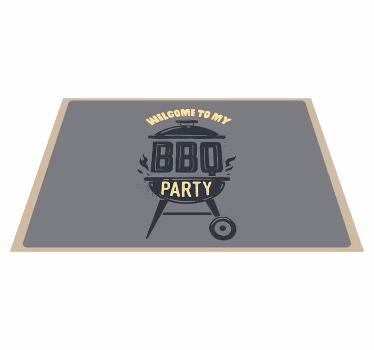 Welcome to my bro party placemats with quotes - TenStickers
