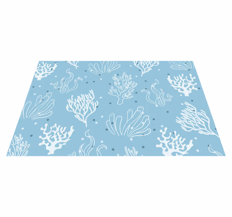 Original placemats coral patterned bowl set - TenStickers