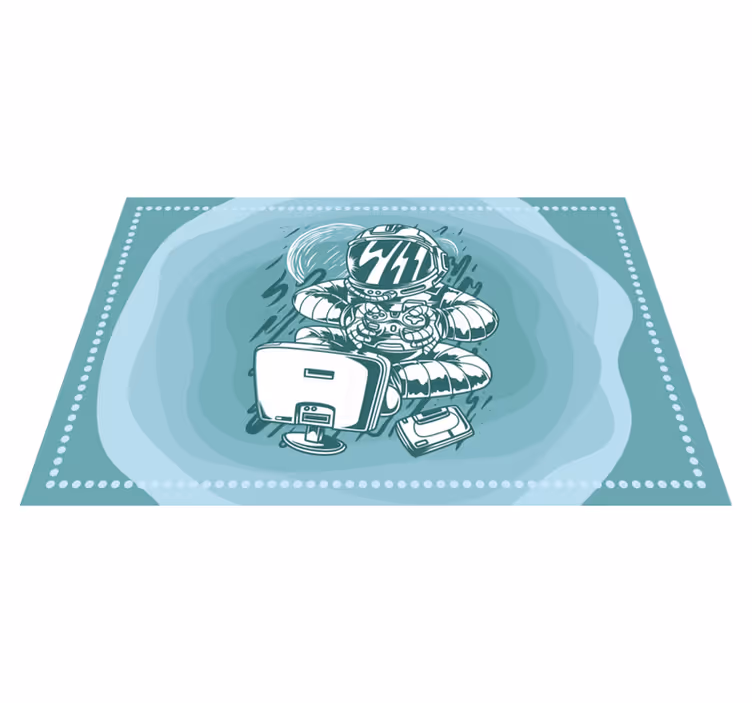 Portable console graffiti cartoon placemats - TenStickers