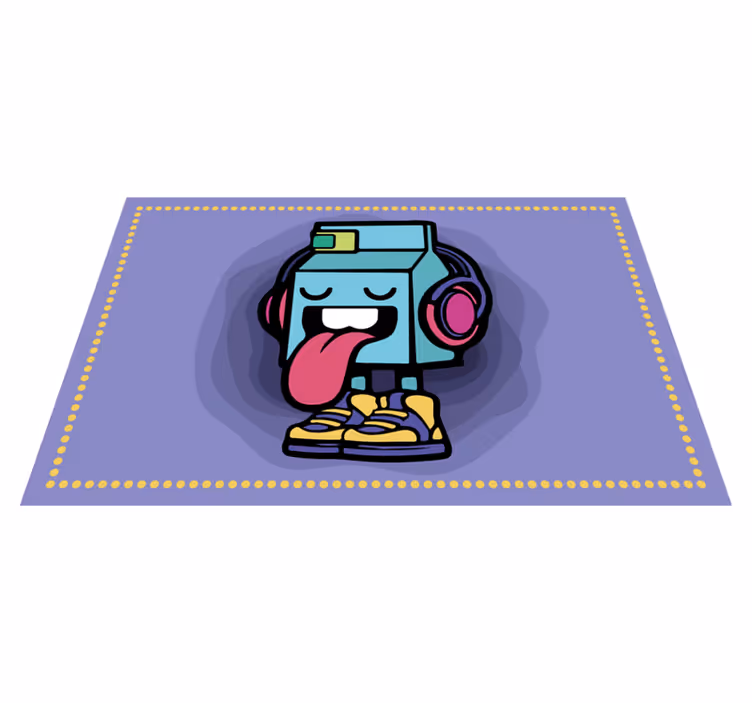 Milky character graffiti cartoon placemats - TenStickers