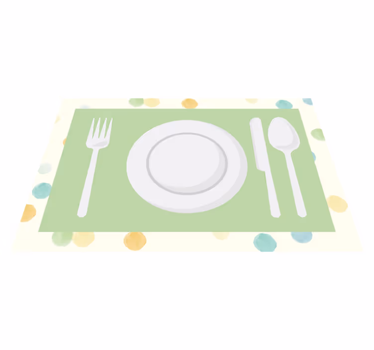 Modern placemats for a contemporary dining set - TenStickers