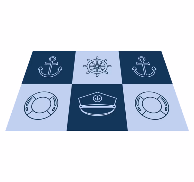 Nautical Symbols Mat original placemats - TenStickers
