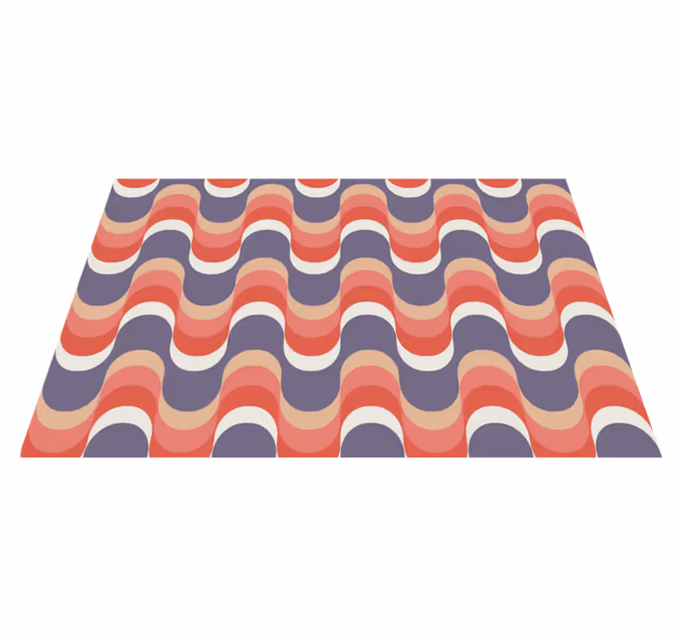 Modern placemats in wave pattern design - TenStickers