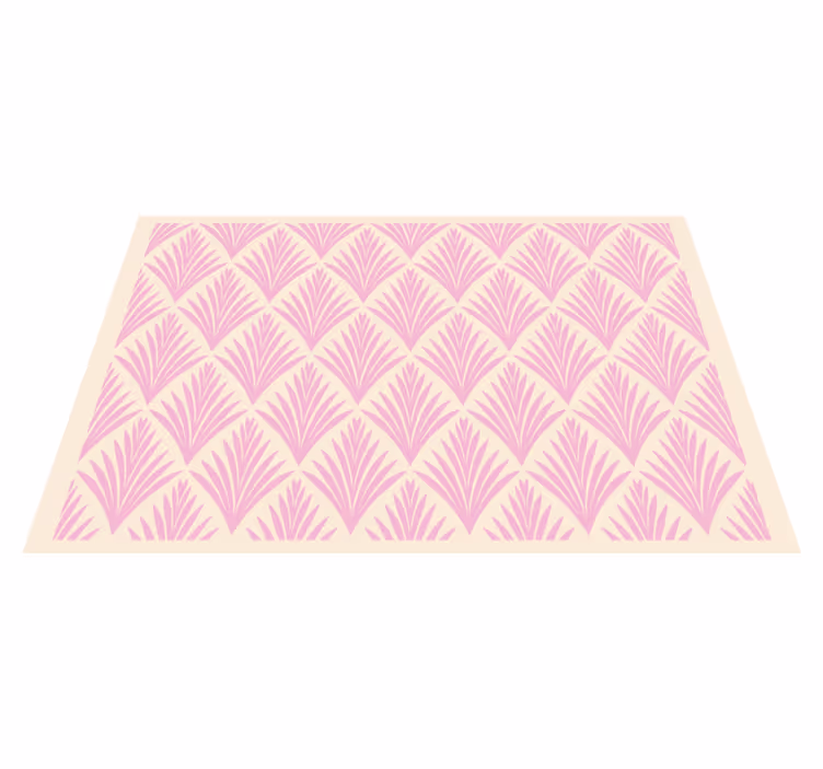 Textured placemats with a textured leaf pattern - TenStickers
