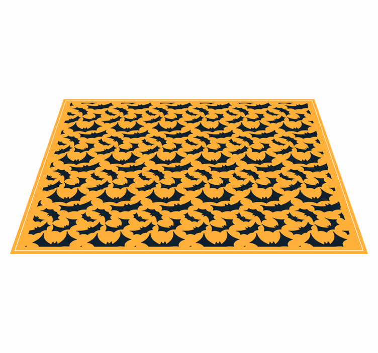 Halloween placemats bat pattern design - TenStickers