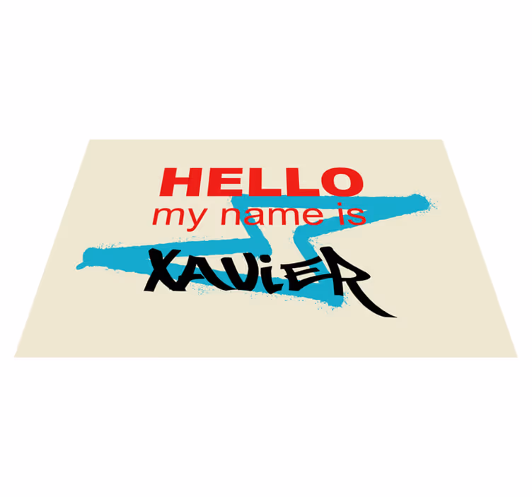 Placemat with quotes personalized name announcement - TenStickers