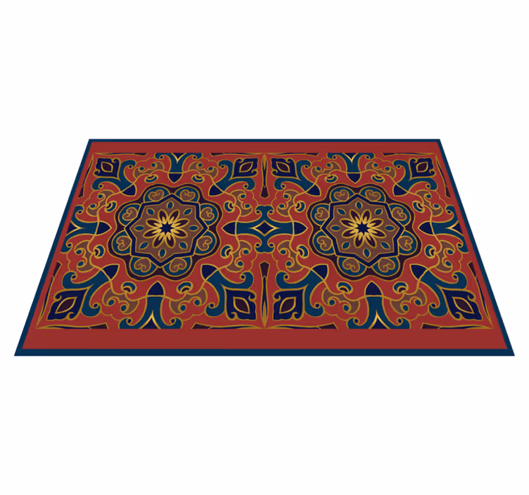 Original placemats intricate floral design - TenStickers