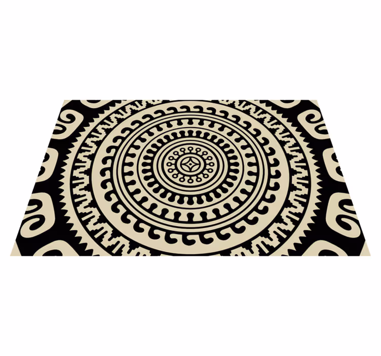 Textured placemats with circular patterned design - TenStickers