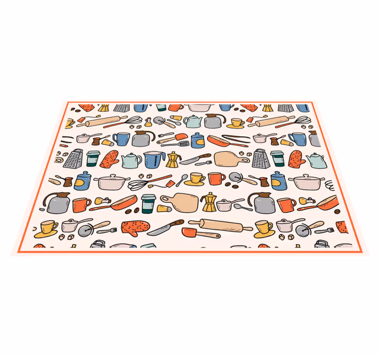 Original placemats kitchen utensils set - TenStickers