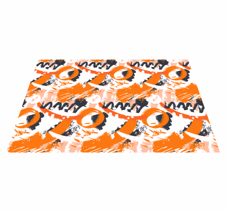 Textured placemats with vibrant abstract design - TenStickers