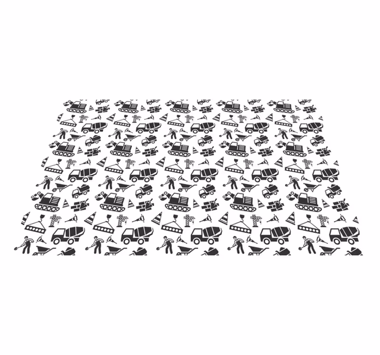 Children placemats with construction themed designs - TenStickers