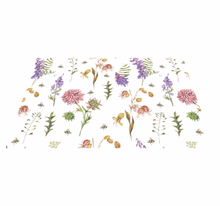 Original placemats floral botanical design - TenStickers