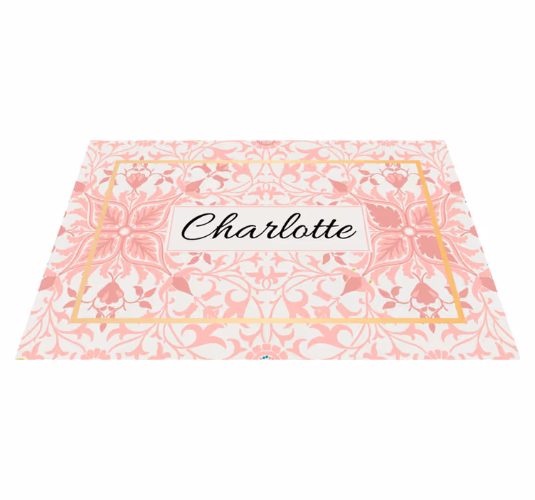 Personalisable placemats with customized botanical design - TenStickers