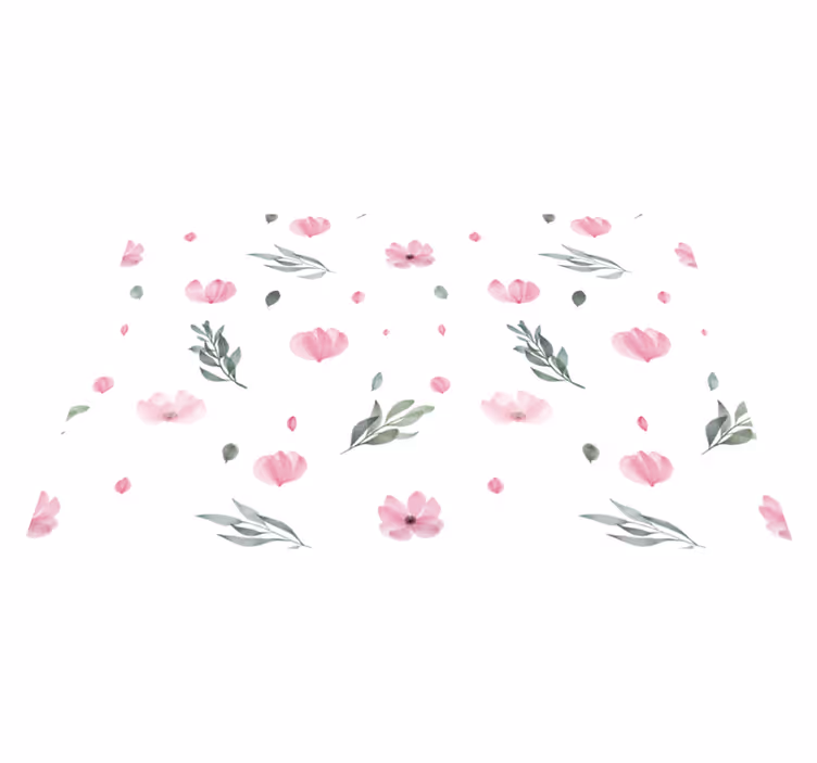 Christmas placemats floral design in gentle tones - TenStickers