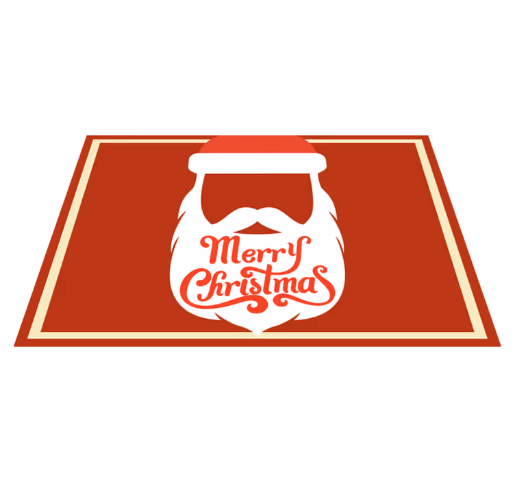Merry Christmas Santa beard Christmas placemats - TenStickers