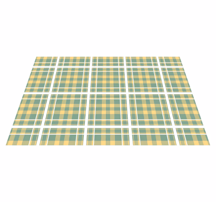 Textured placemats in checkered pattern fabric - TenStickers