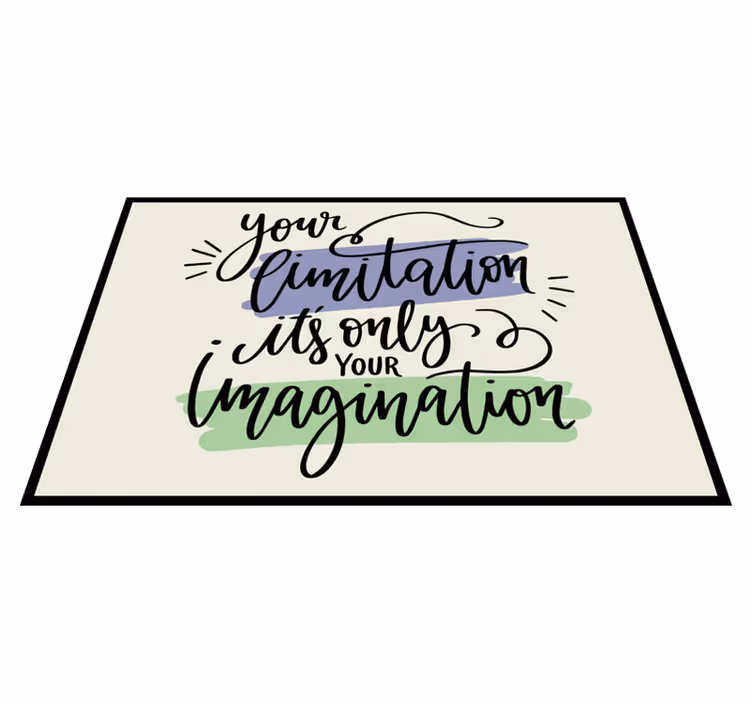 Placemats with quotes motivational phrase art - TenStickers