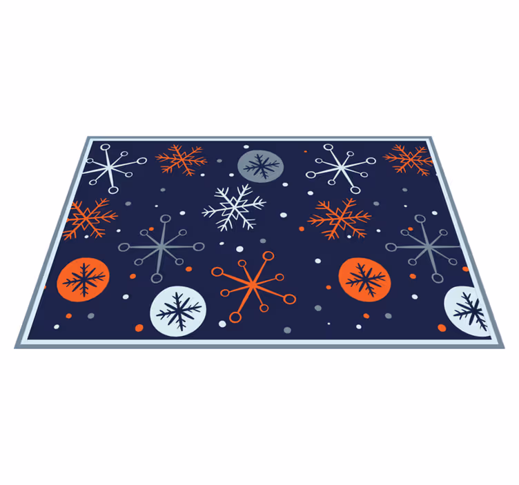 Christmas placemats with festive snowflake designs - TenStickers