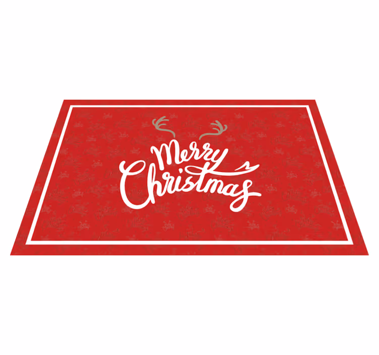 Christmas placemats joyful christmas wishes - TenStickers