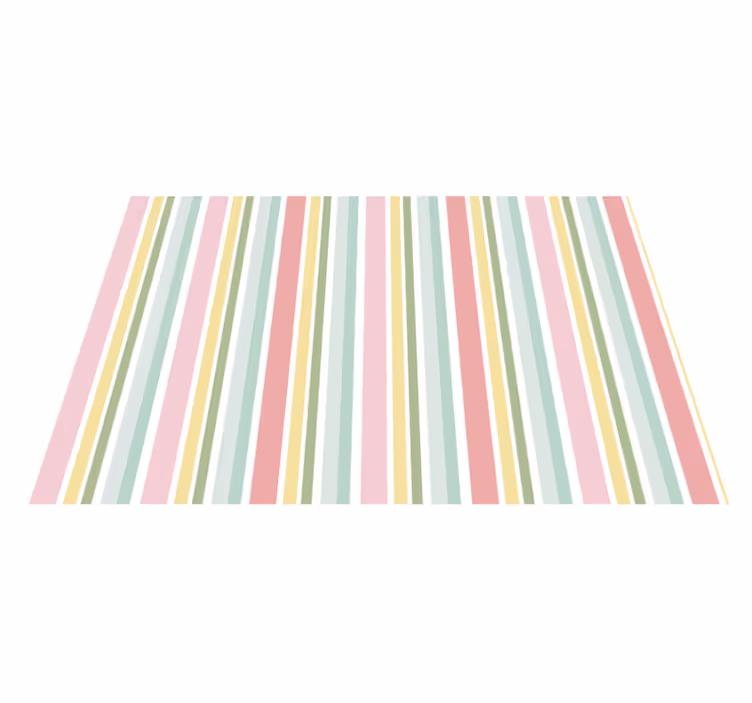 Horizontal pastel multicolor  modern placemats - TenStickers