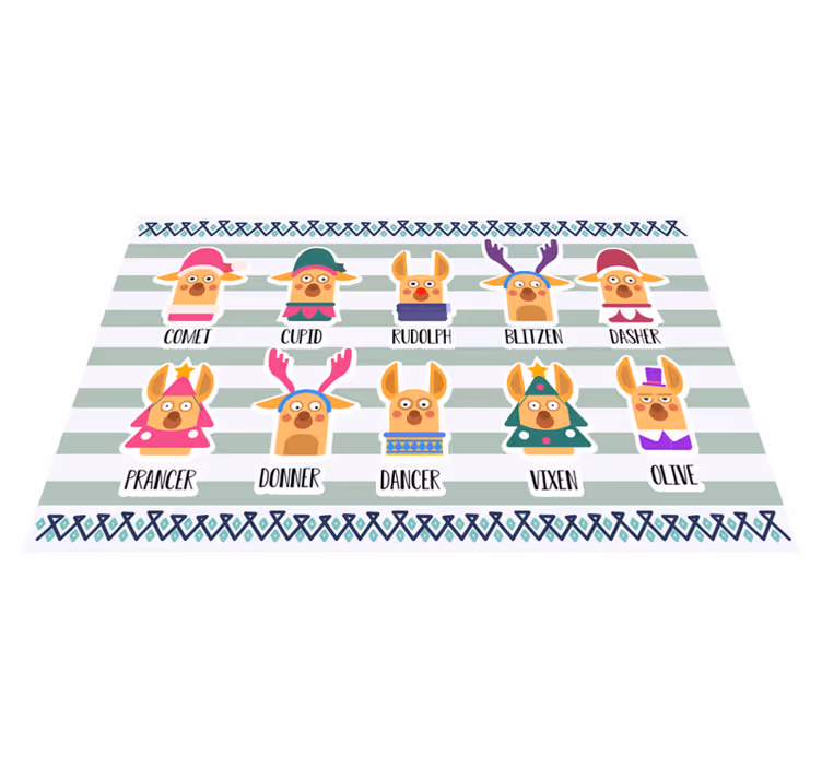 Original placemats reindeer character collection - TenStickers
