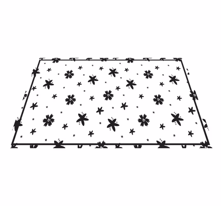 Textured placemats with floral design - TenStickers