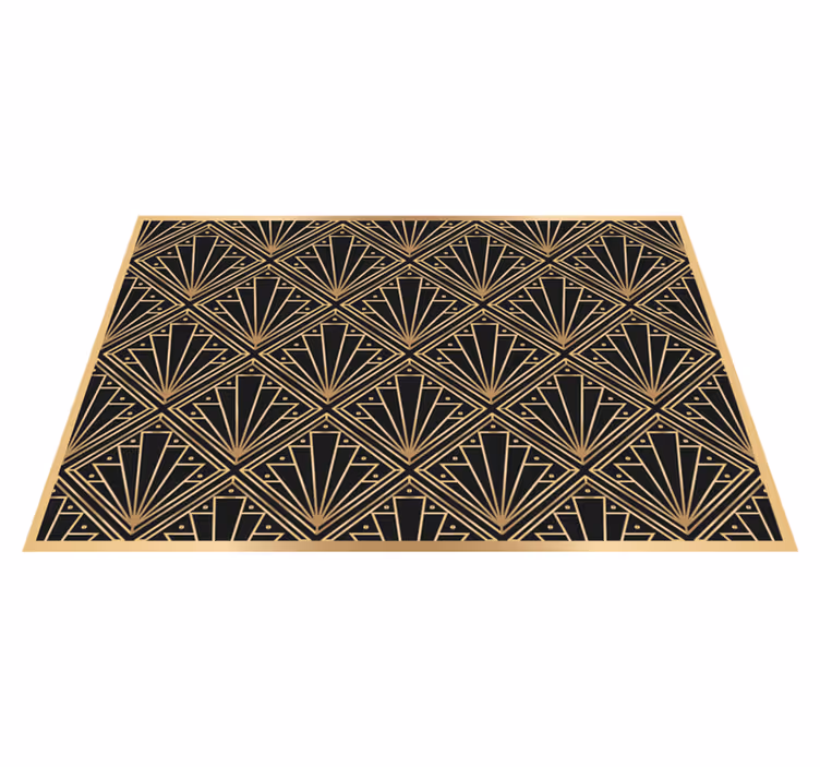 Golden and black deco  elegant placemats - TenStickers