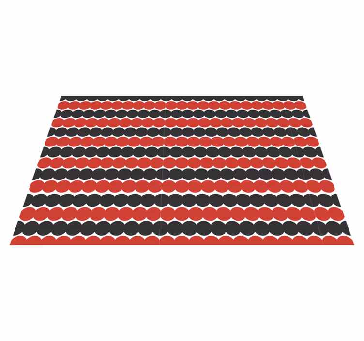 Modern placemats layered circular design - TenStickers