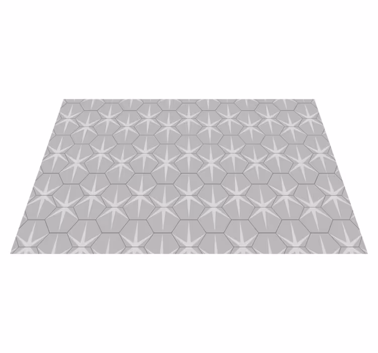 Textured placemats with hexagonal star design - TenStickers