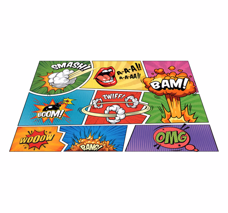 Original placemats comic speech bubbles - TenStickers