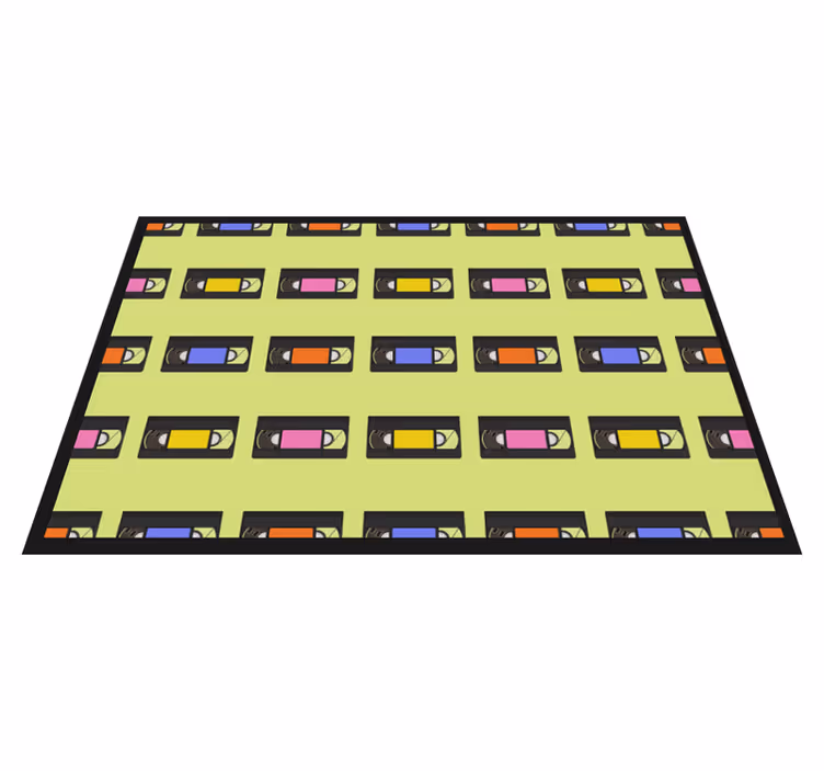 Original placemats colorful vhs tape design - TenStickers