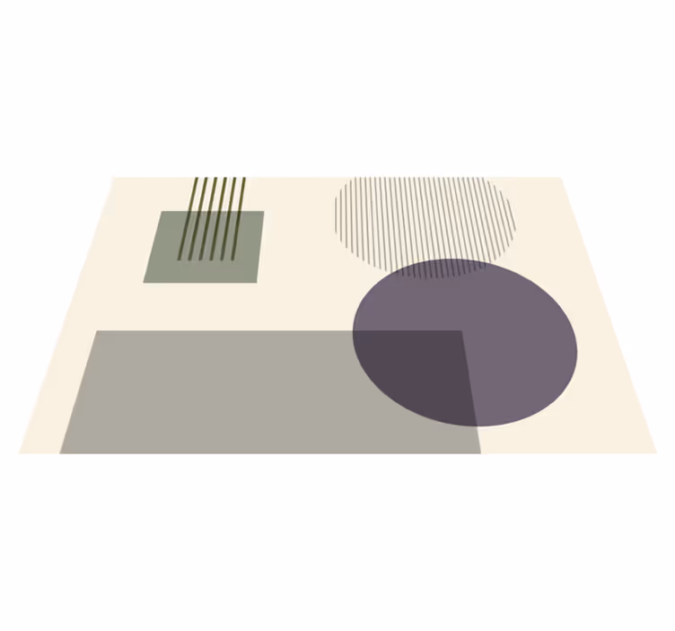 Modern placemats in geometric shapes design - TenStickers