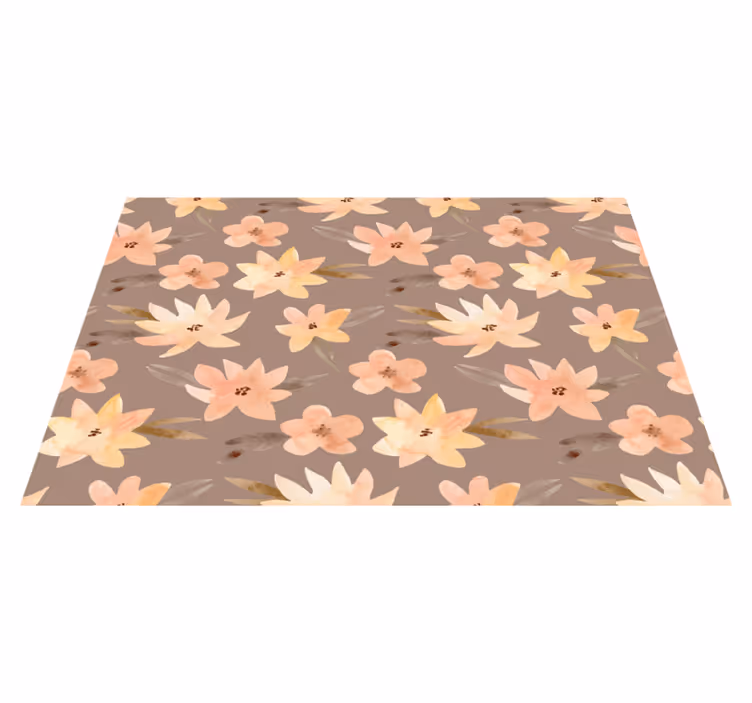Original placemats with floral pattern design - TenStickers