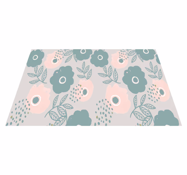 Placemats with quotes floral quote background - TenStickers
