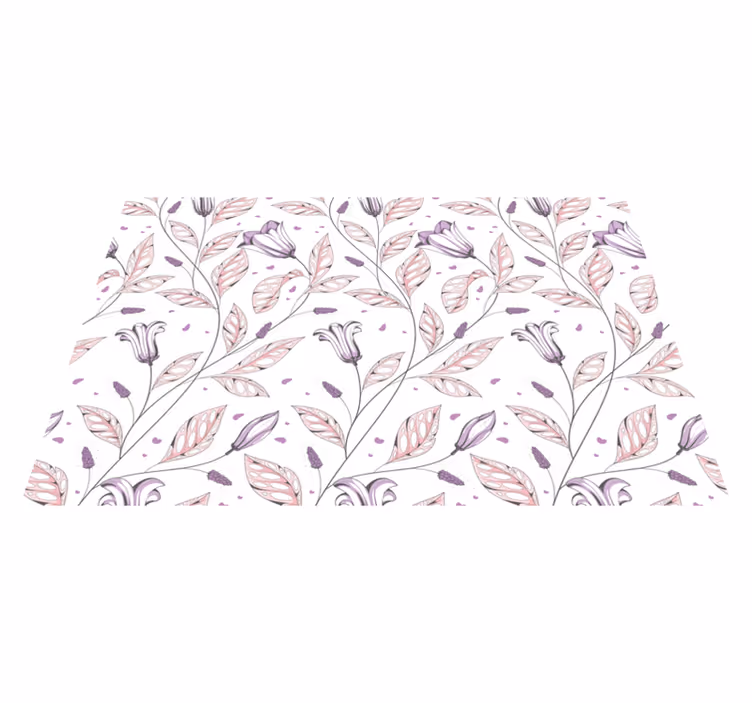 Original placemats floral design art - TenStickers