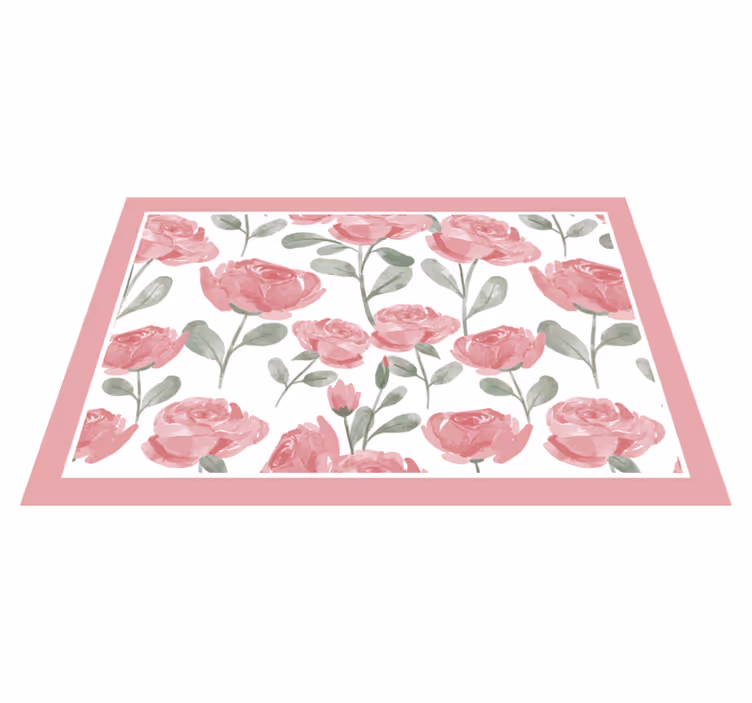 Natural vintage rose pattern elegant placemats - TenStickers