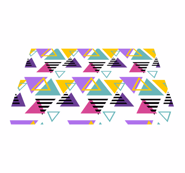 Vivid colors 80s' pattern  original placemats - TenStickers