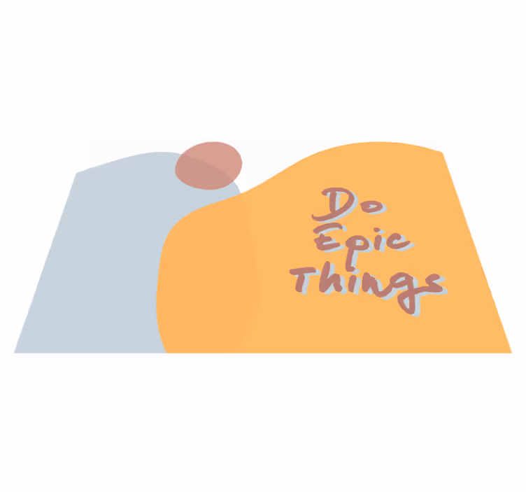 Placements with quotes do epic things - TenStickers