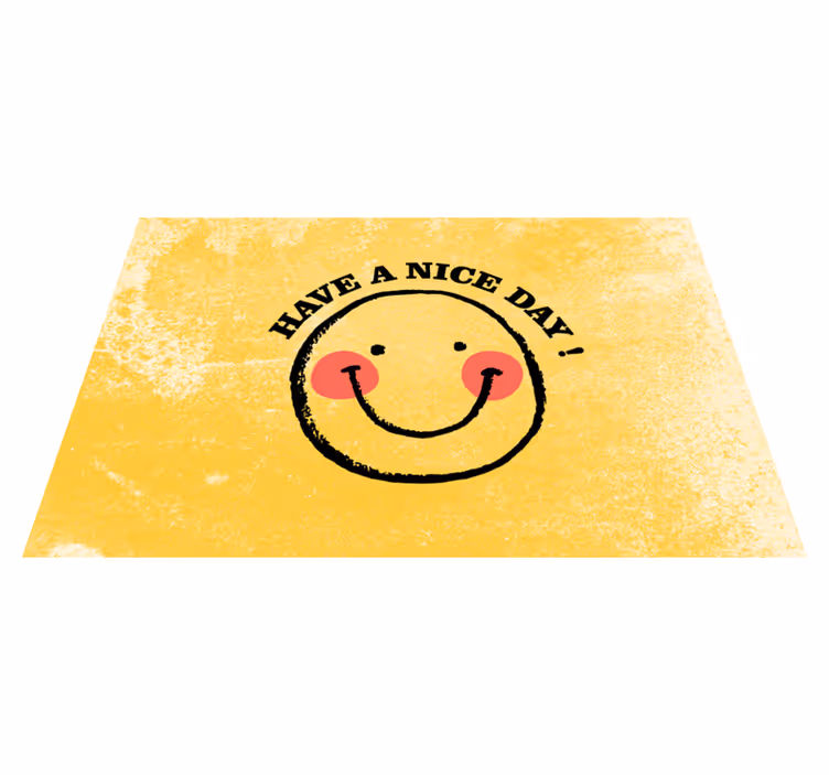 Placemat with quotes smiling face quote - TenStickers