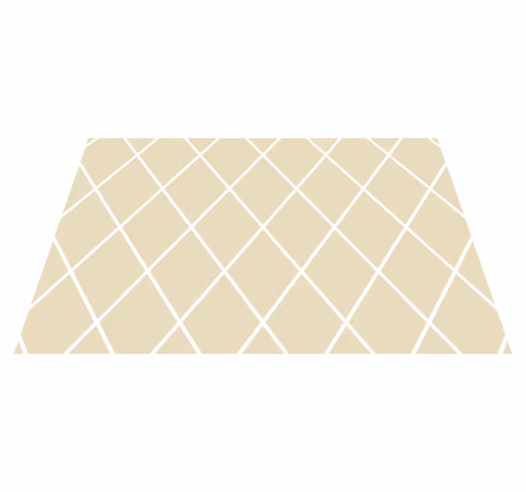 Cream diamond minimalist pattern placemats - TenStickers