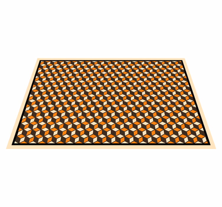 Retro geometric pattern Vinyl placemats - TenStickers