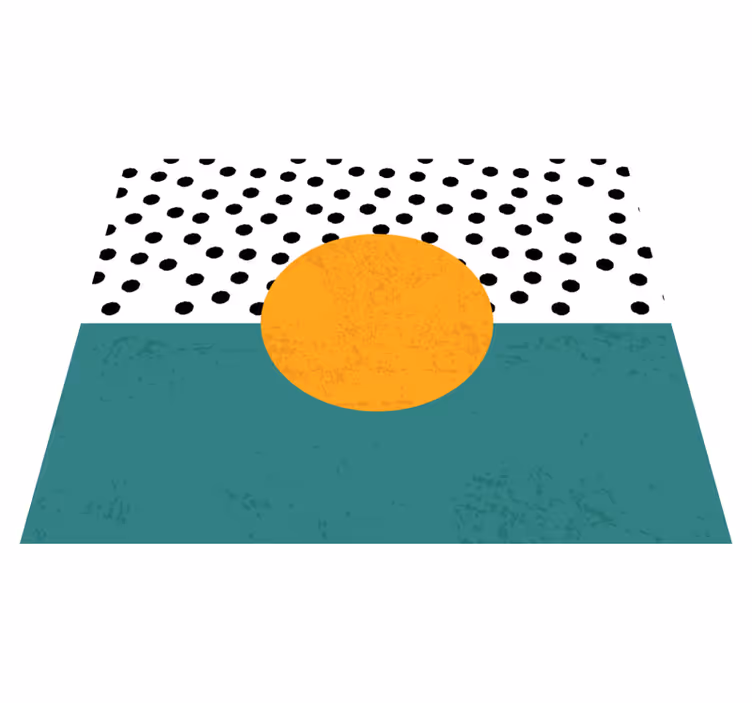 Modern placemats with bold polka dot design - TenStickers