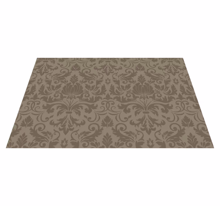 Textured placemats intricate botanical design - TenStickers